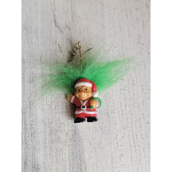Vintage Mini Santa Claus troll doll ornament Xmas - Picture 3 of 5